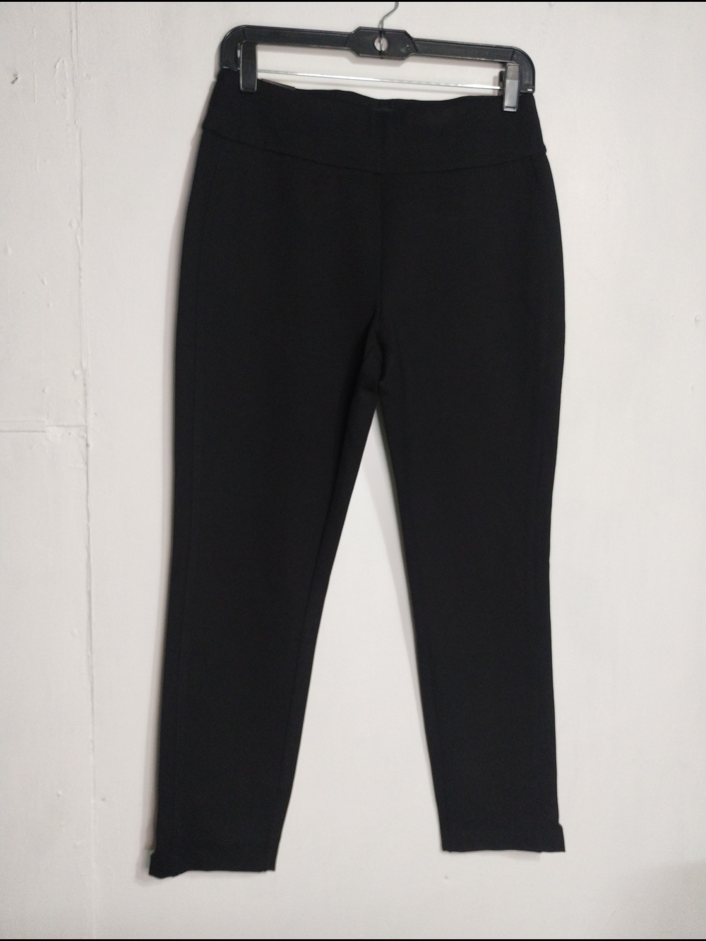 Black Women's Ponte Slim Ankle Pants